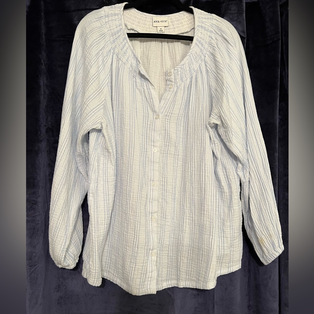 Ava & Viv Plus Blouse
